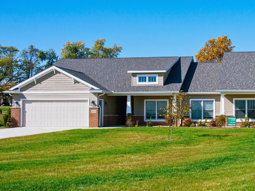 The Orchard at Golden Years in Fort Wayne, IN, Jonathan model, exterior view of home